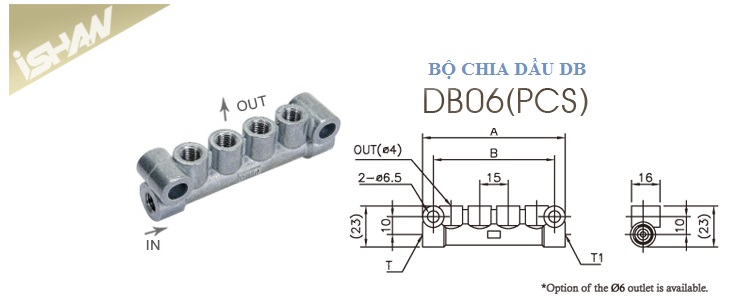 Bộ chia dầu DB Ishan