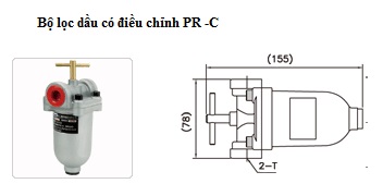 Bộ lọc dầu điều chỉnh pr-c