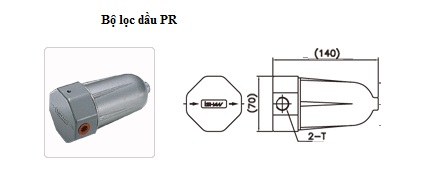Bộ lọc dầu hai mặt PR ISHAN