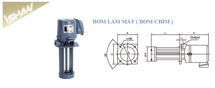 Bơm làm mát - bơm chìm Ishan