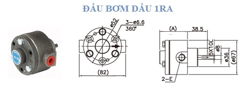 Đầu bơm dầu 1RA-2FS ISHAN