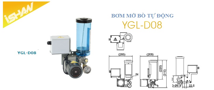 Máy bơm mỡ bò tự động Ishan YGL-D Máy bơm mỡ bò tự động Ishan YGL-D