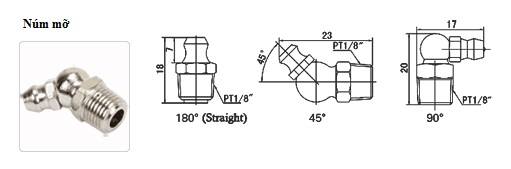Núm bơm mỡ bò 4400 ISHAN